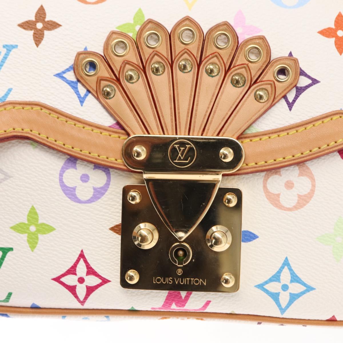 LOUIS VUITTON Monogram Multicolor Gracie MM Bag White M92590 LV Auth 151203SM