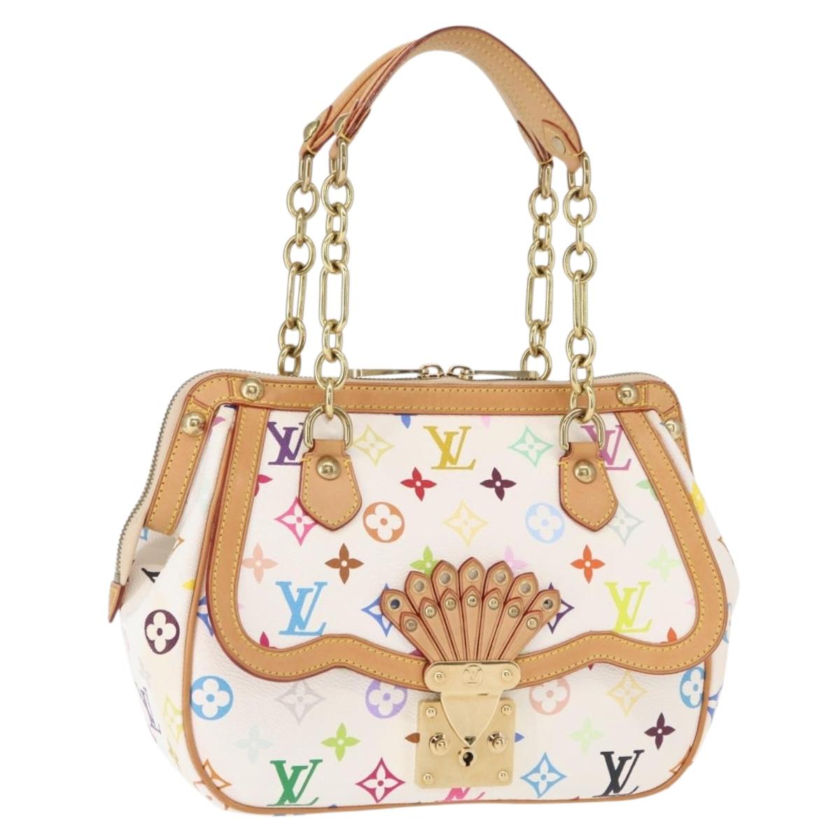 LOUIS VUITTON Monogram Multicolor Gracie MM Bag White M92590 LV Auth 151203SM