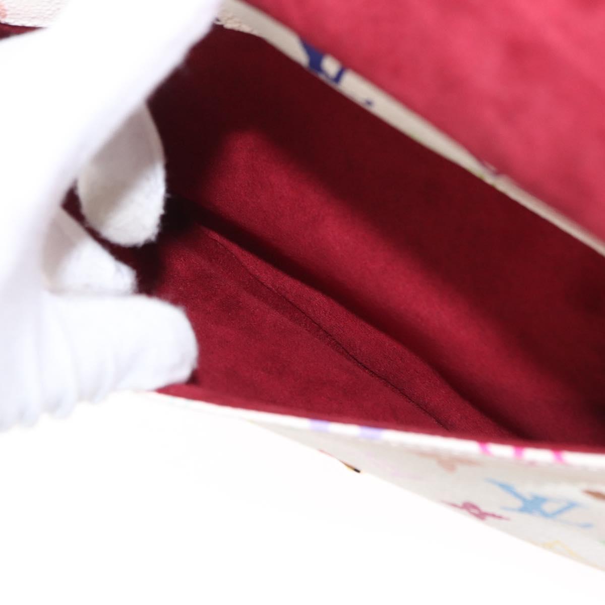 LOUIS VUITTON Monogram Multicolor Gracie MM Bag White M92590 LV Auth 151203SM