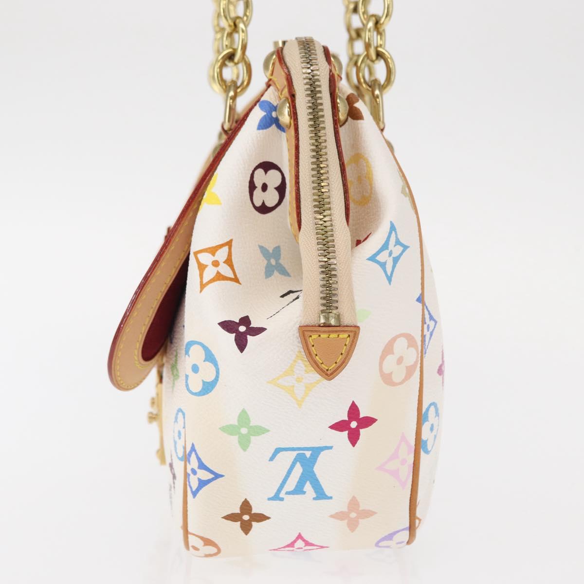 LOUIS VUITTON Monogram Multicolor Gracie MM Bag White M92590 LV Auth 151203SM