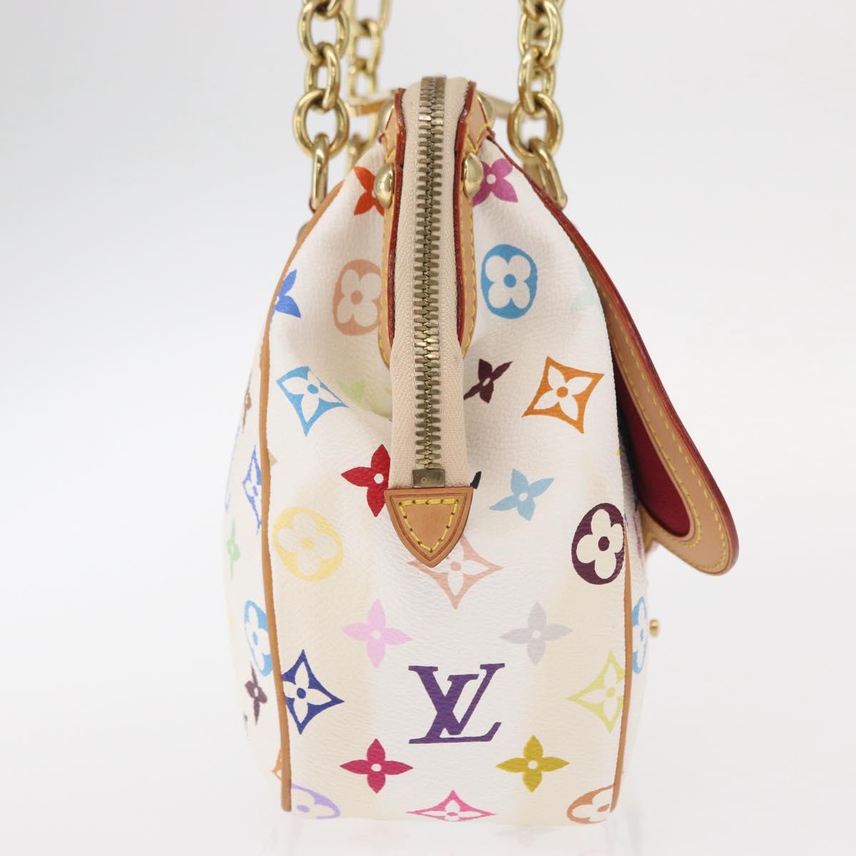 LOUIS VUITTON Monogram Multicolor Gracie MM Bag White M92590 LV Auth 151203SM