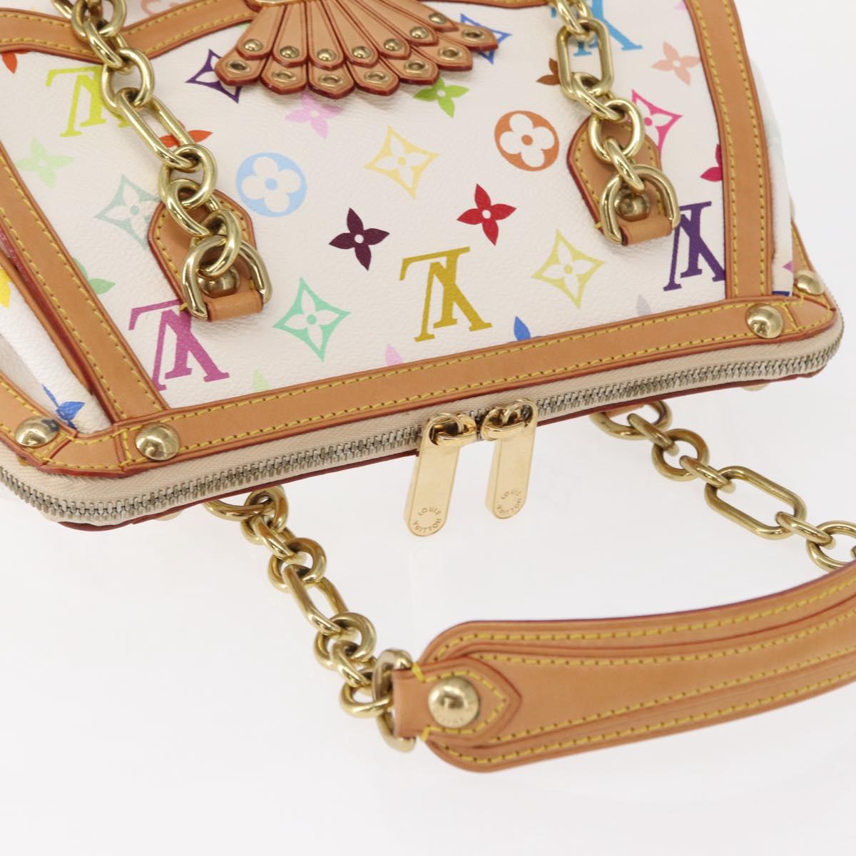 LOUIS VUITTON Monogram Multicolor Gracie MM Bag White M92590 LV Auth 151203SM