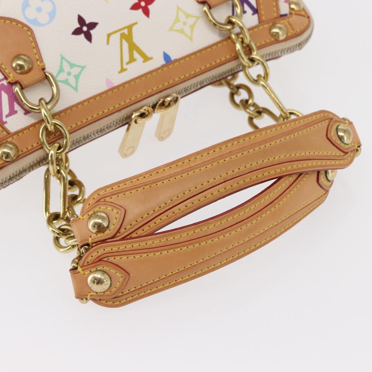 LOUIS VUITTON Monogram Multicolor Gracie MM Bag White M92590 LV Auth 151203SM