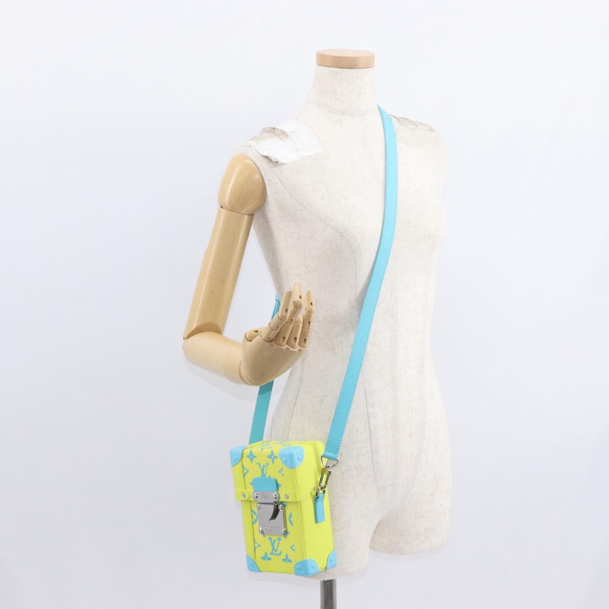 LOUIS VUITTON Monogram Playground Vertical Trunk Bag Yellow M82007 Auth 151204SM