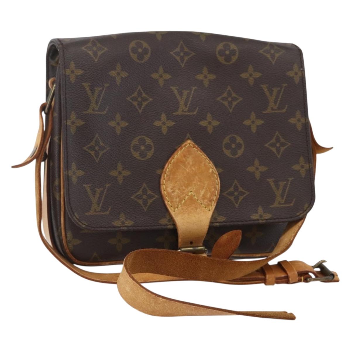 LOUIS VUITTON Monogram Cartouchiere MM Shoulder Bag M51253 LV Auth 151222