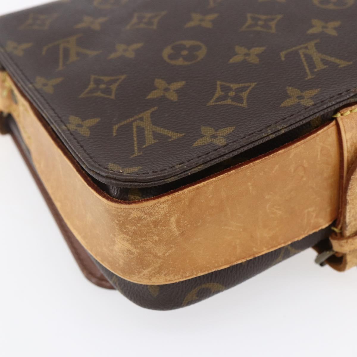 LOUIS VUITTON Monogram Cartouchiere MM Shoulder Bag M51253 LV Auth 151222