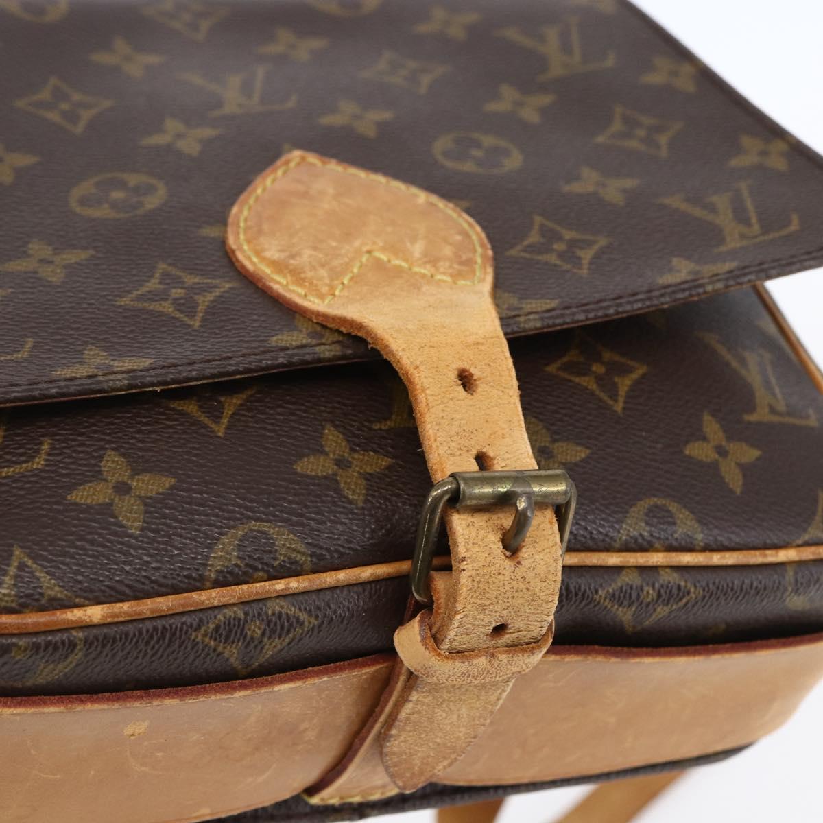 LOUIS VUITTON Monogram Cartouchiere MM Shoulder Bag M51253 LV Auth 151222