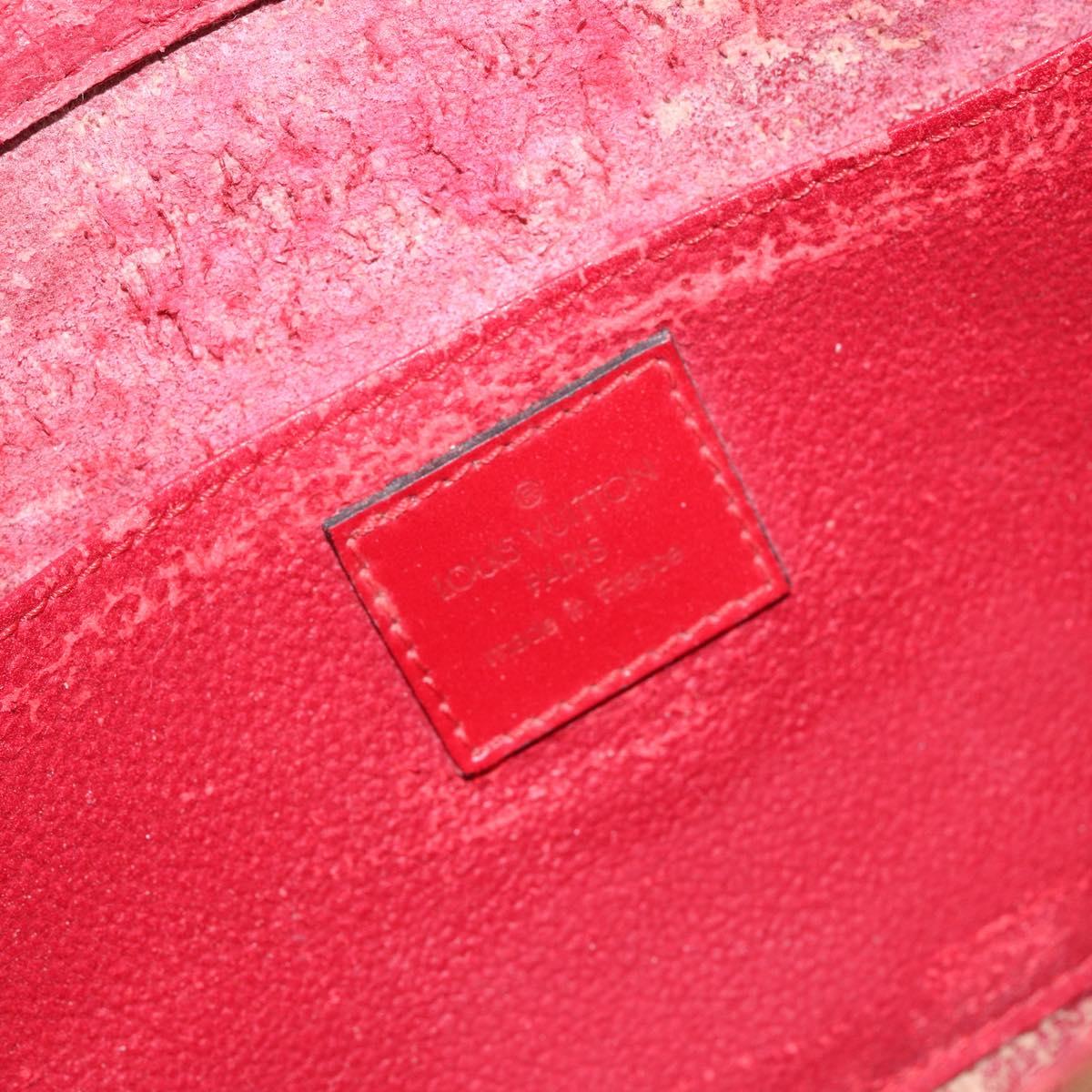 LOUIS VUITTON Epi Dauphine MM Pouch Red M48457 LV Auth 151231