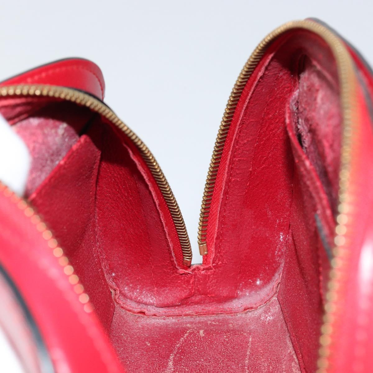 LOUIS VUITTON Epi Dauphine MM Pouch Red M48457 LV Auth 151231