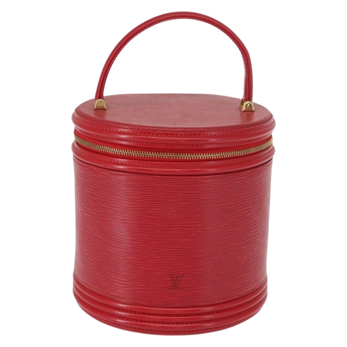 LOUIS VUITTON Epi Cannes Hand Bag Red M48037 LV Auth 151232