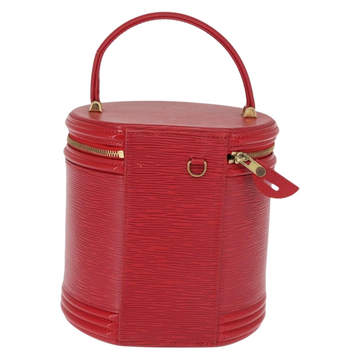 LOUIS VUITTON Epi Cannes Hand Bag Red M48037 LV Auth 151232