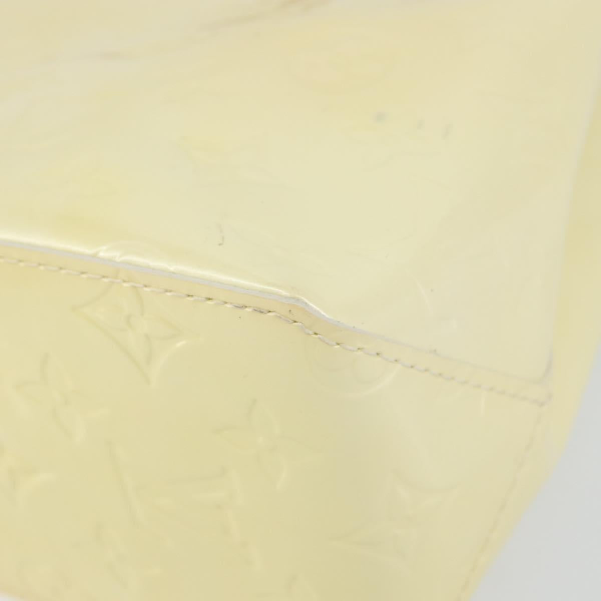 LOUIS VUITTON Monogram Vernis Reade PM Hand Bag Perle M91336 LV Auth 151238