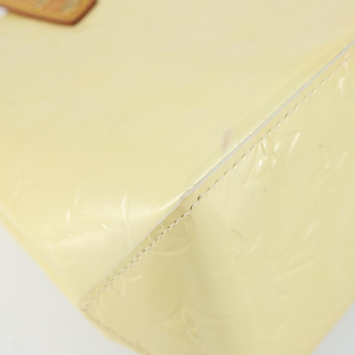 LOUIS VUITTON Monogram Vernis Reade PM Hand Bag Perle M91336 LV Auth 151238