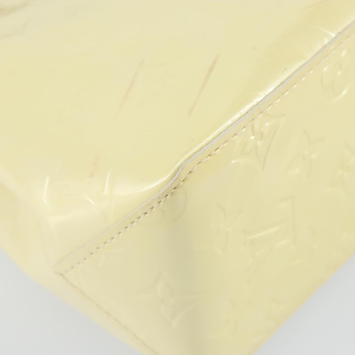 LOUIS VUITTON Monogram Vernis Reade PM Hand Bag Perle M91336 LV Auth 151238