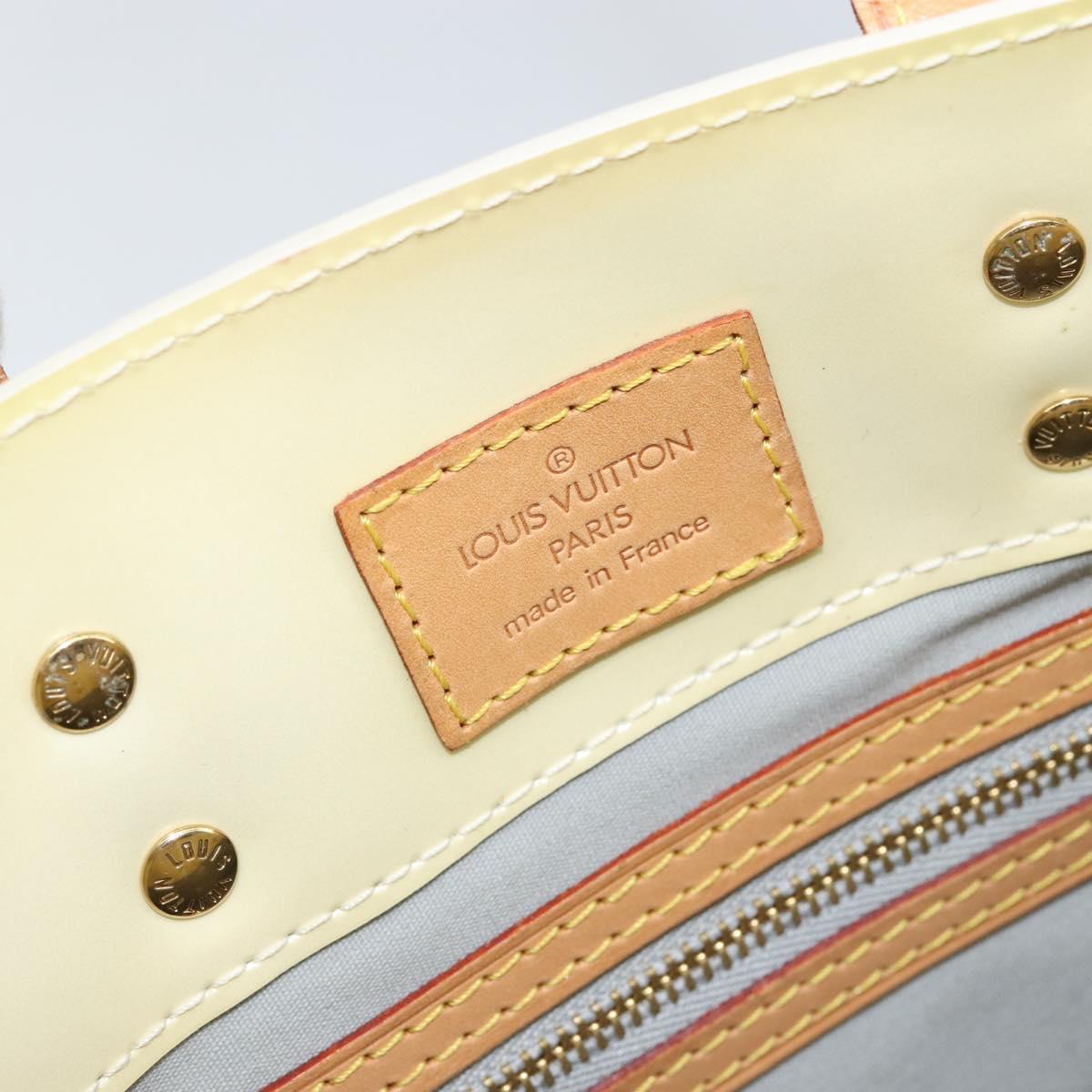 LOUIS VUITTON Monogram Vernis Reade PM Hand Bag Perle M91336 LV Auth 151238