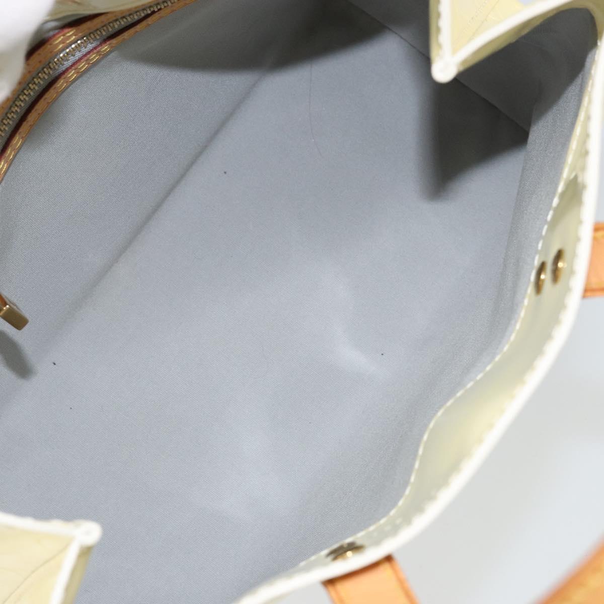 LOUIS VUITTON Monogram Vernis Reade PM Hand Bag Perle M91336 LV Auth 151238