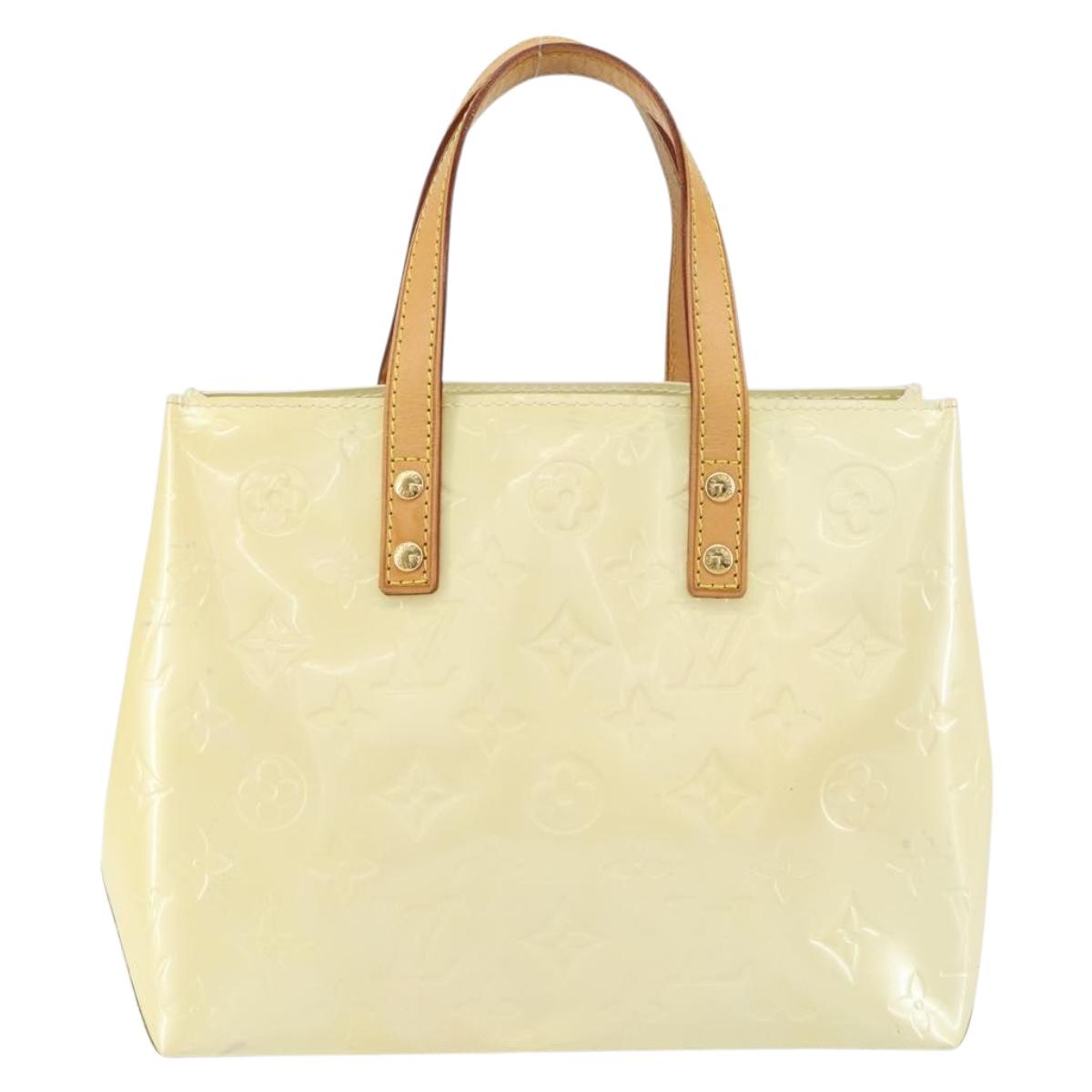 LOUIS VUITTON Monogram Vernis Reade PM Hand Bag Perle M91336 LV Auth 151238