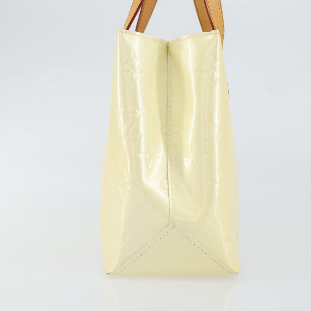 LOUIS VUITTON Monogram Vernis Reade PM Hand Bag Perle M91336 LV Auth 151238