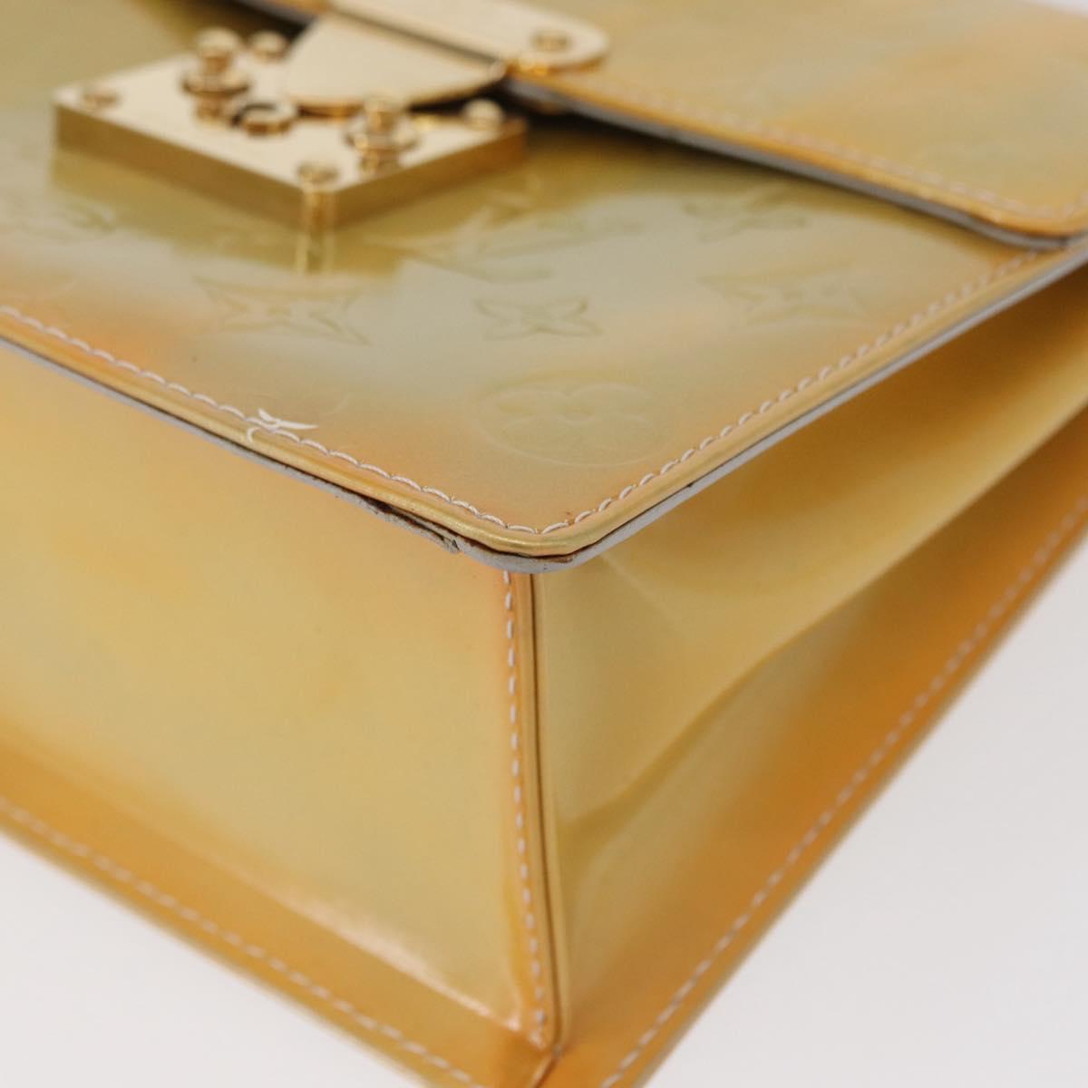 LOUIS VUITTON Monogram Vernis Spring street Hand Bag Gris M91029 LV Auth 151239