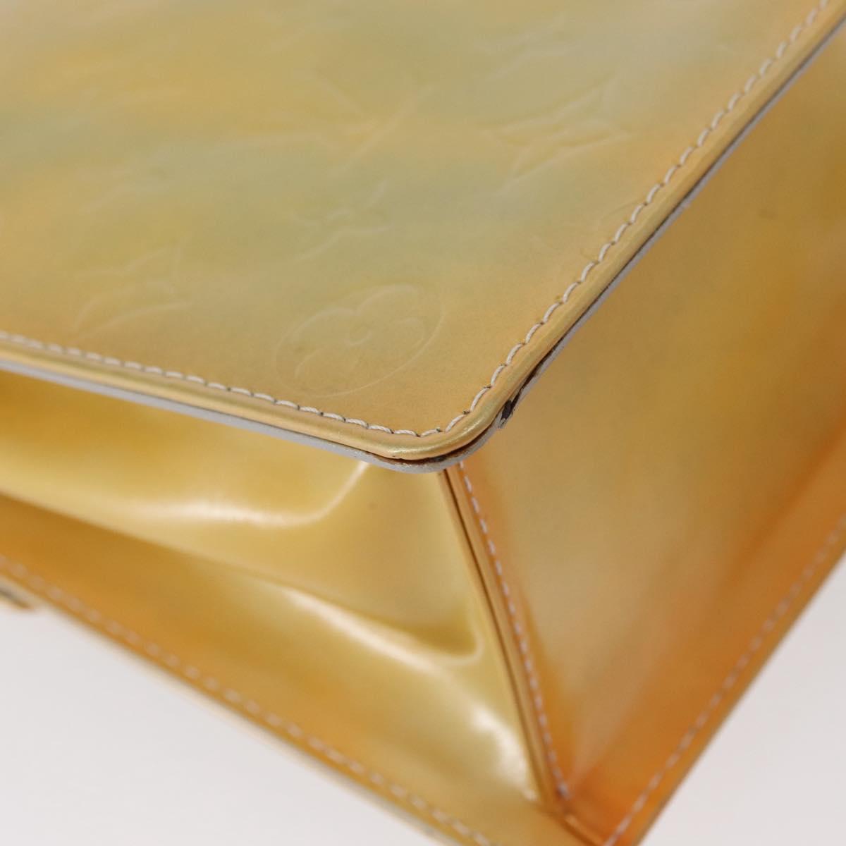 LOUIS VUITTON Monogram Vernis Spring street Hand Bag Gris M91029 LV Auth 151239