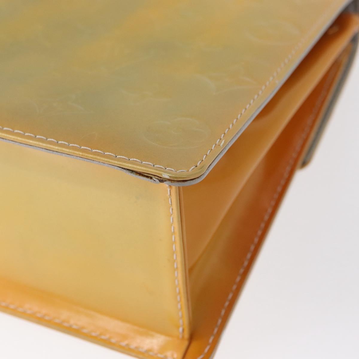 LOUIS VUITTON Monogram Vernis Spring street Hand Bag Gris M91029 LV Auth 151239