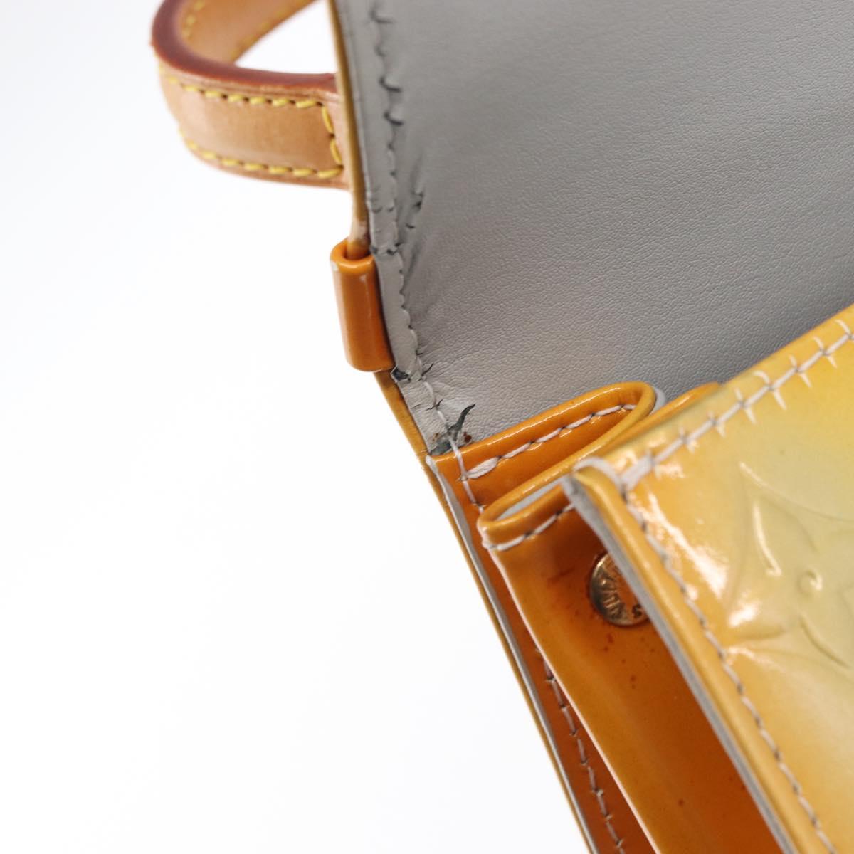 LOUIS VUITTON Monogram Vernis Spring street Hand Bag Gris M91029 LV Auth 151239