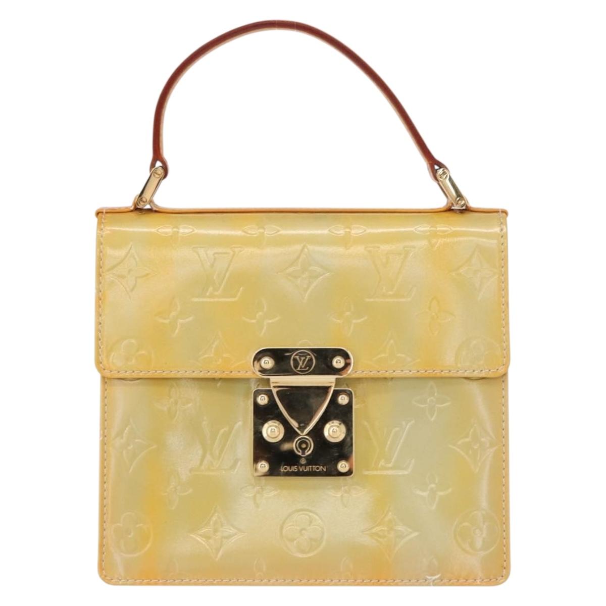 LOUIS VUITTON Monogram Vernis Spring street Hand Bag Gris M91029 LV Auth 151239