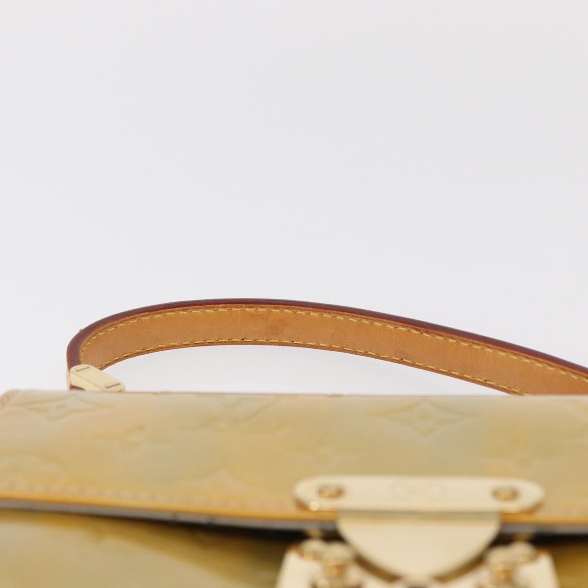 LOUIS VUITTON Monogram Vernis Spring street Hand Bag Gris M91029 LV Auth 151239