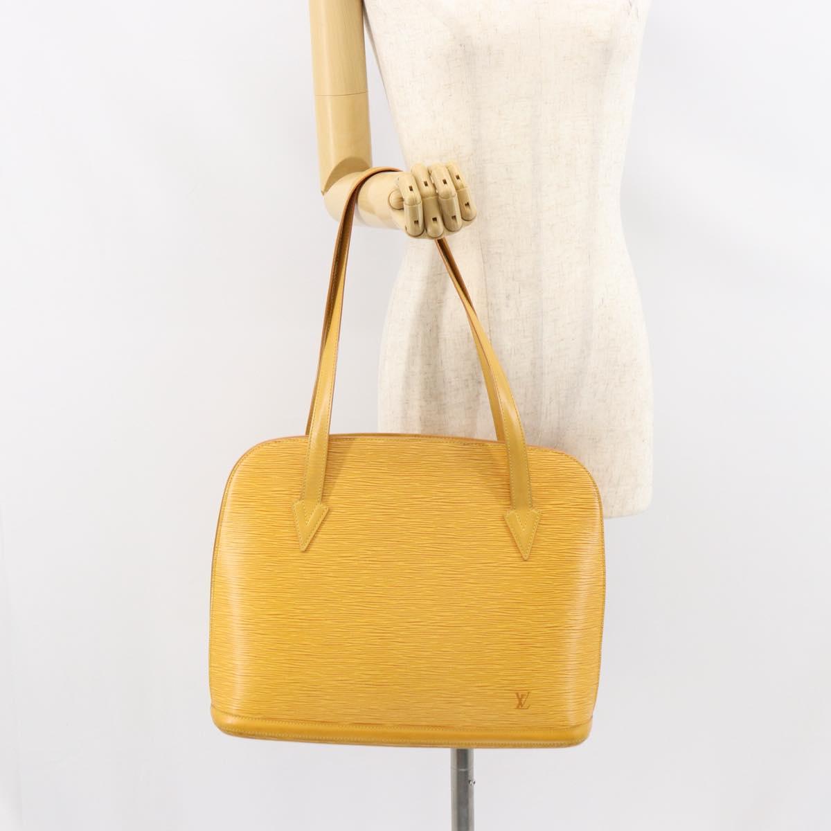 LOUIS VUITTON Epi Lussac Shoulder Bag Yellow M52289 LV Auth 151240