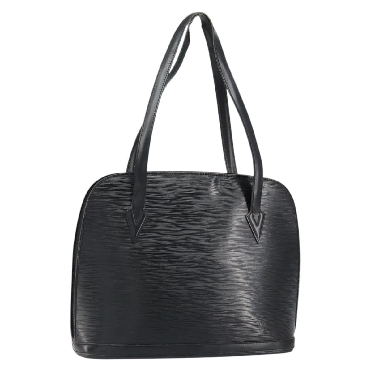 LOUIS VUITTON Epi Lussac Shoulder Bag Black M52282 LV Auth 151241