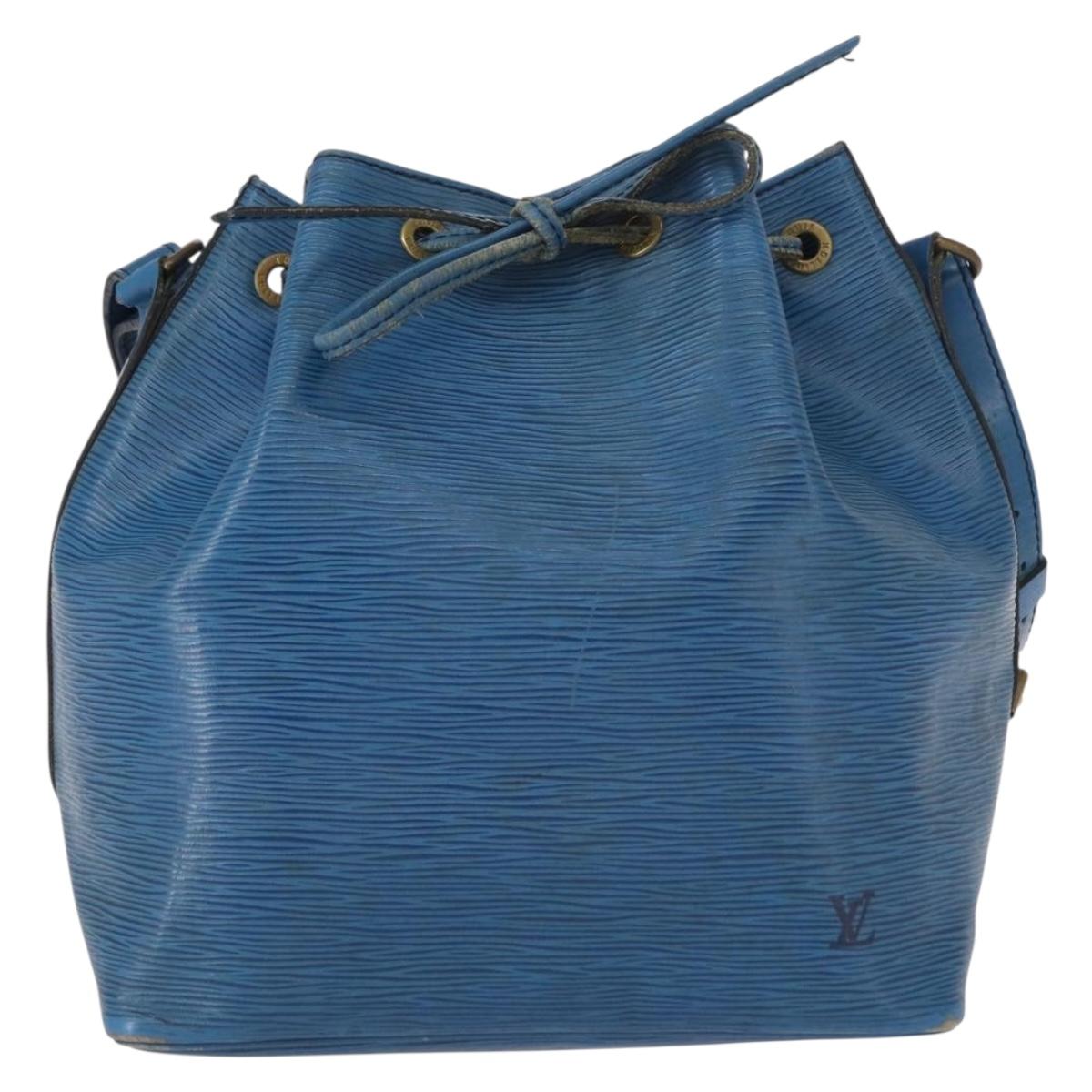 LOUIS VUITTON Epi Petit Noe Shoulder Bag Blue M44105 LV Auth 151242