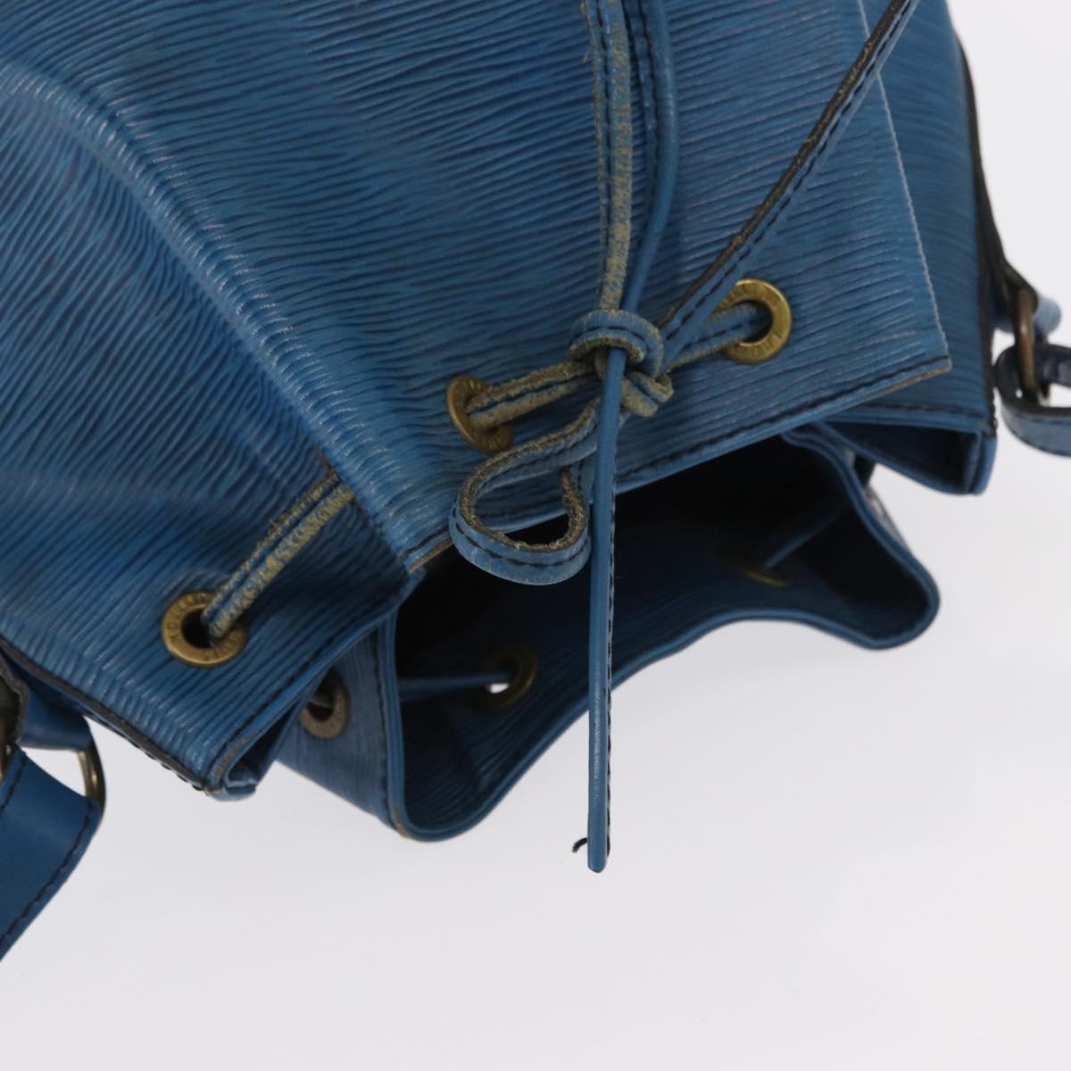 LOUIS VUITTON Epi Petit Noe Shoulder Bag Blue M44105 LV Auth 151242