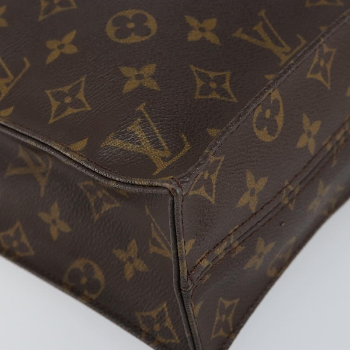 LOUIS VUITTON Monogram Sac Plat Hand Bag M51140 LV Auth 151249