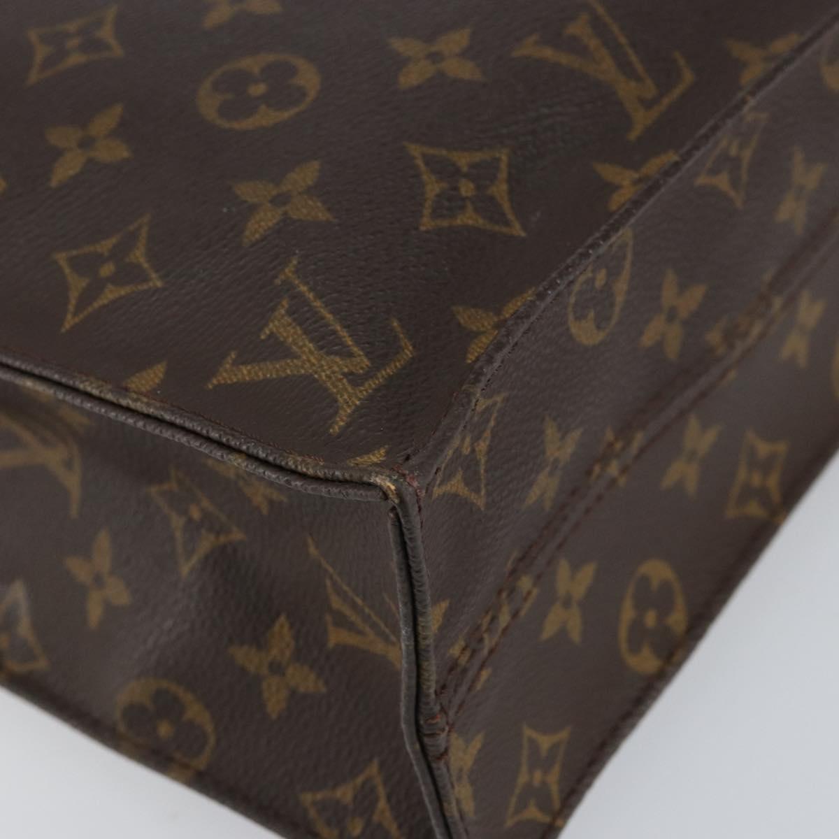 LOUIS VUITTON Monogram Sac Plat Hand Bag M51140 LV Auth 151249