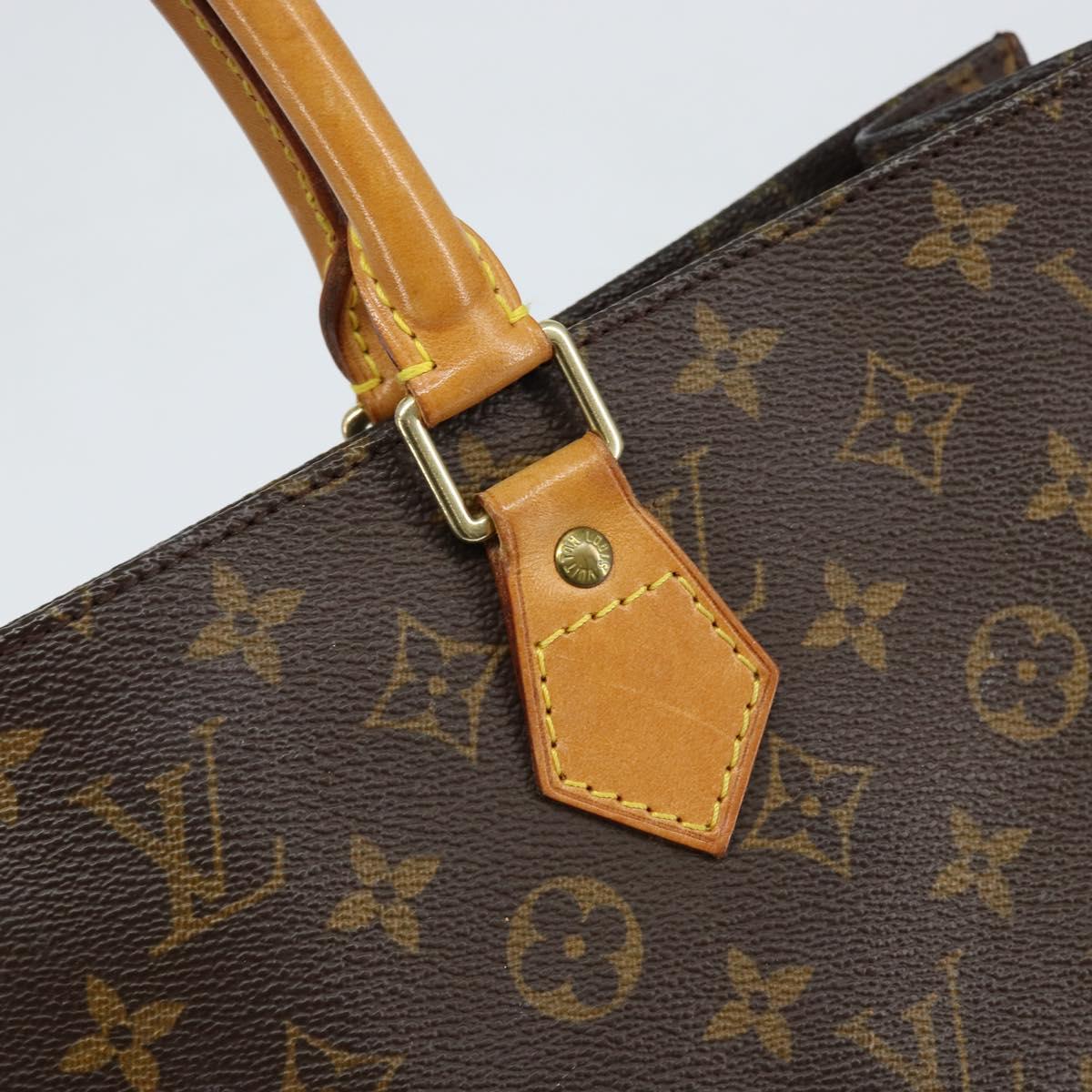 LOUIS VUITTON Monogram Sac Plat Hand Bag M51140 LV Auth 151249