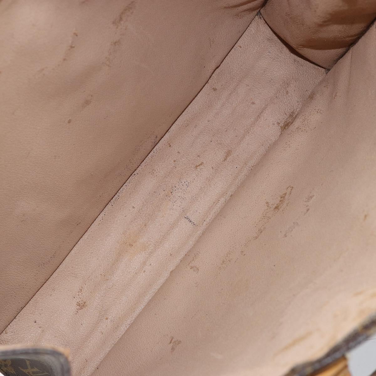 LOUIS VUITTON Monogram Sac Plat Hand Bag M51140 LV Auth 151249