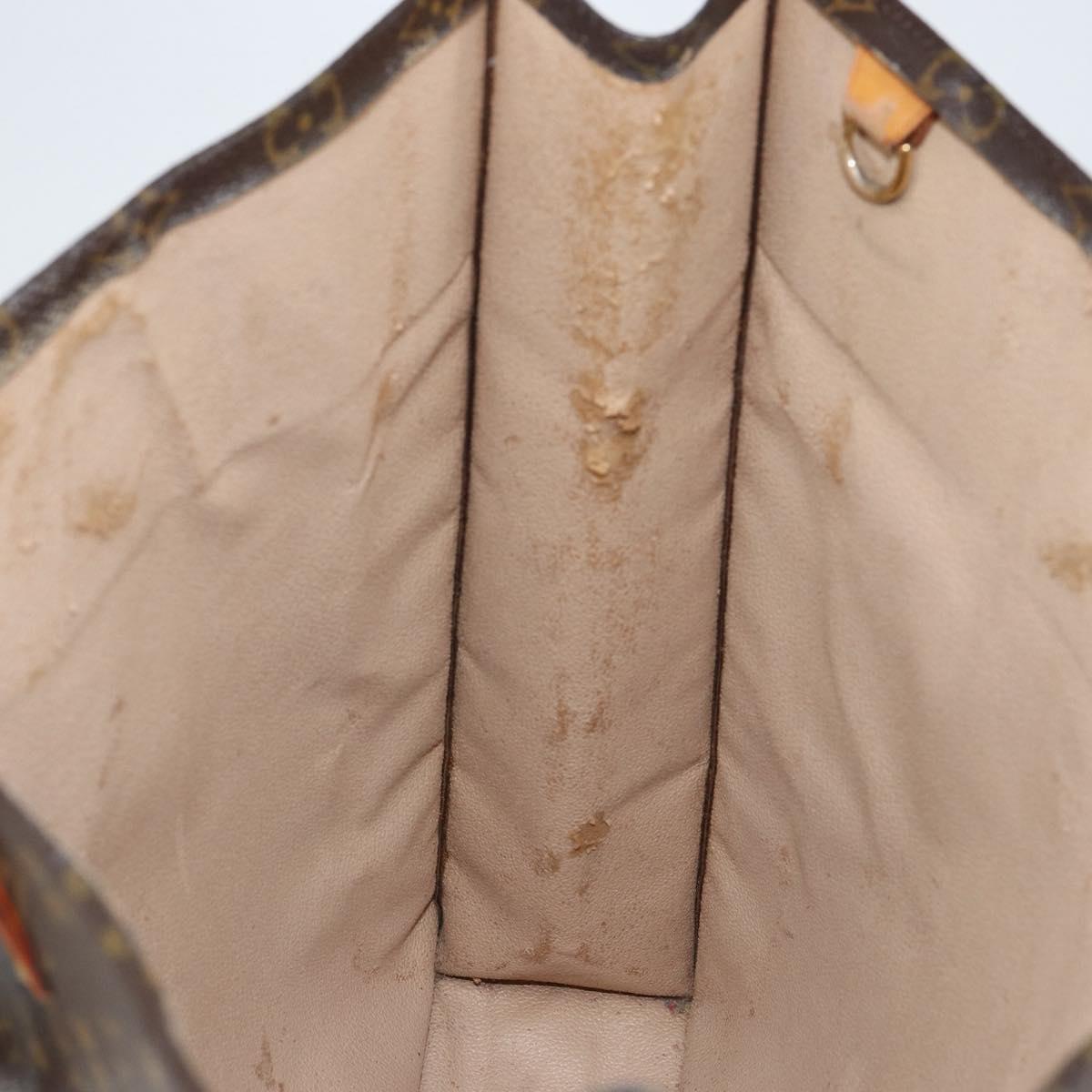 LOUIS VUITTON Monogram Sac Plat Hand Bag M51140 LV Auth 151249