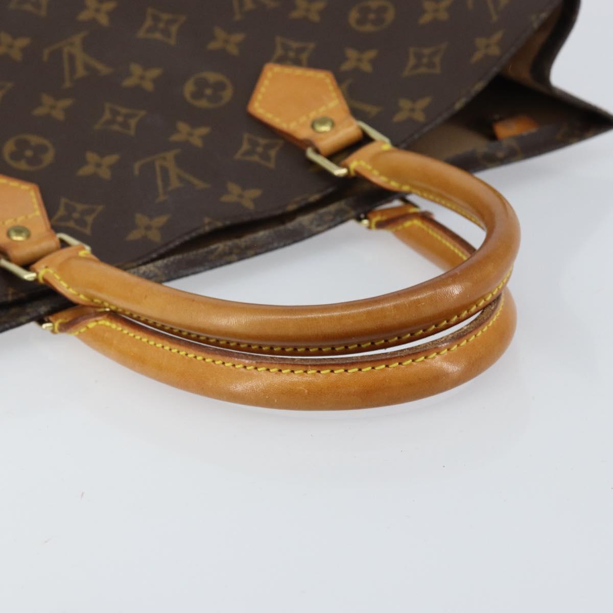 LOUIS VUITTON Monogram Sac Plat Hand Bag M51140 LV Auth 151249