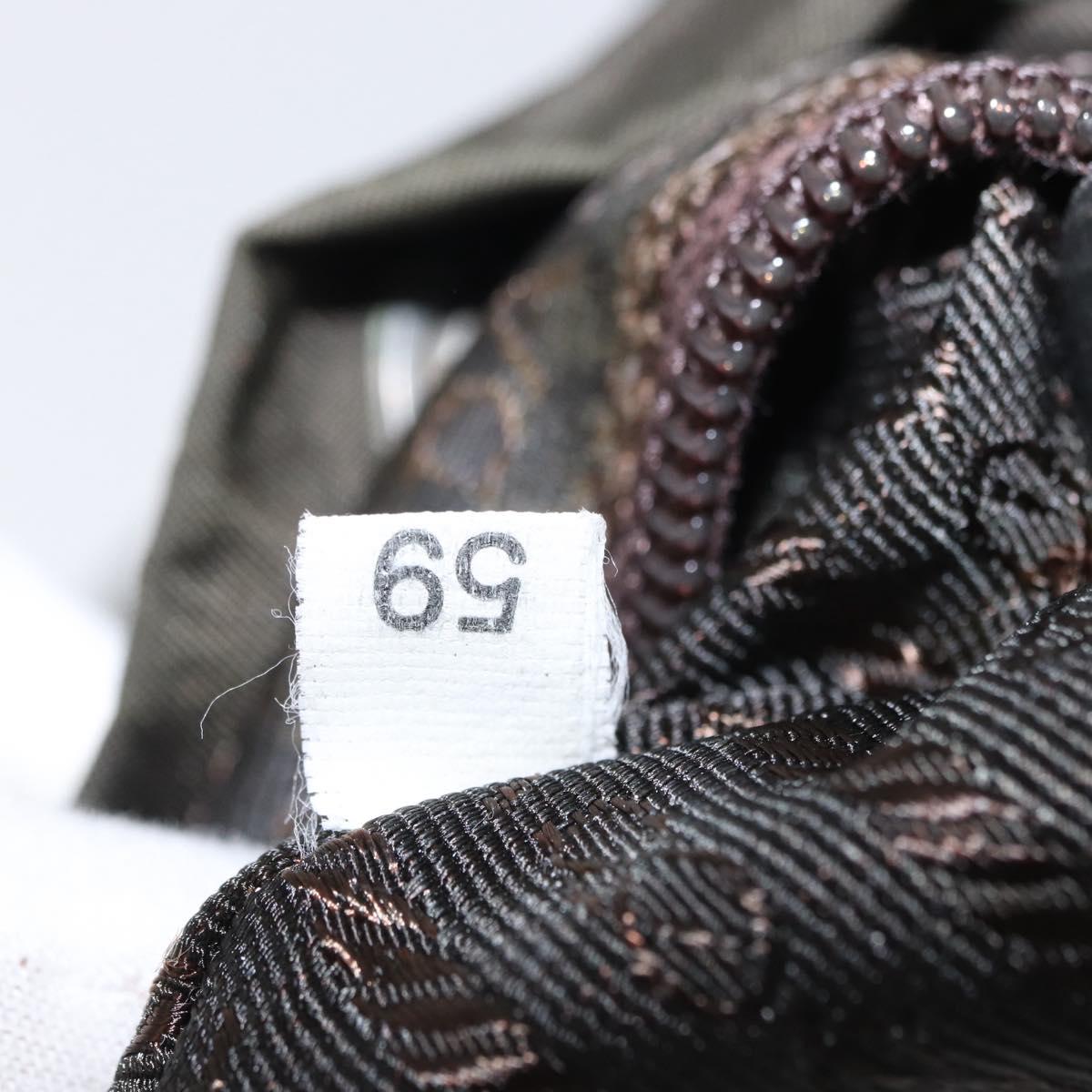 PRADA Backpack Nylon Khaki Silver Auth 151269