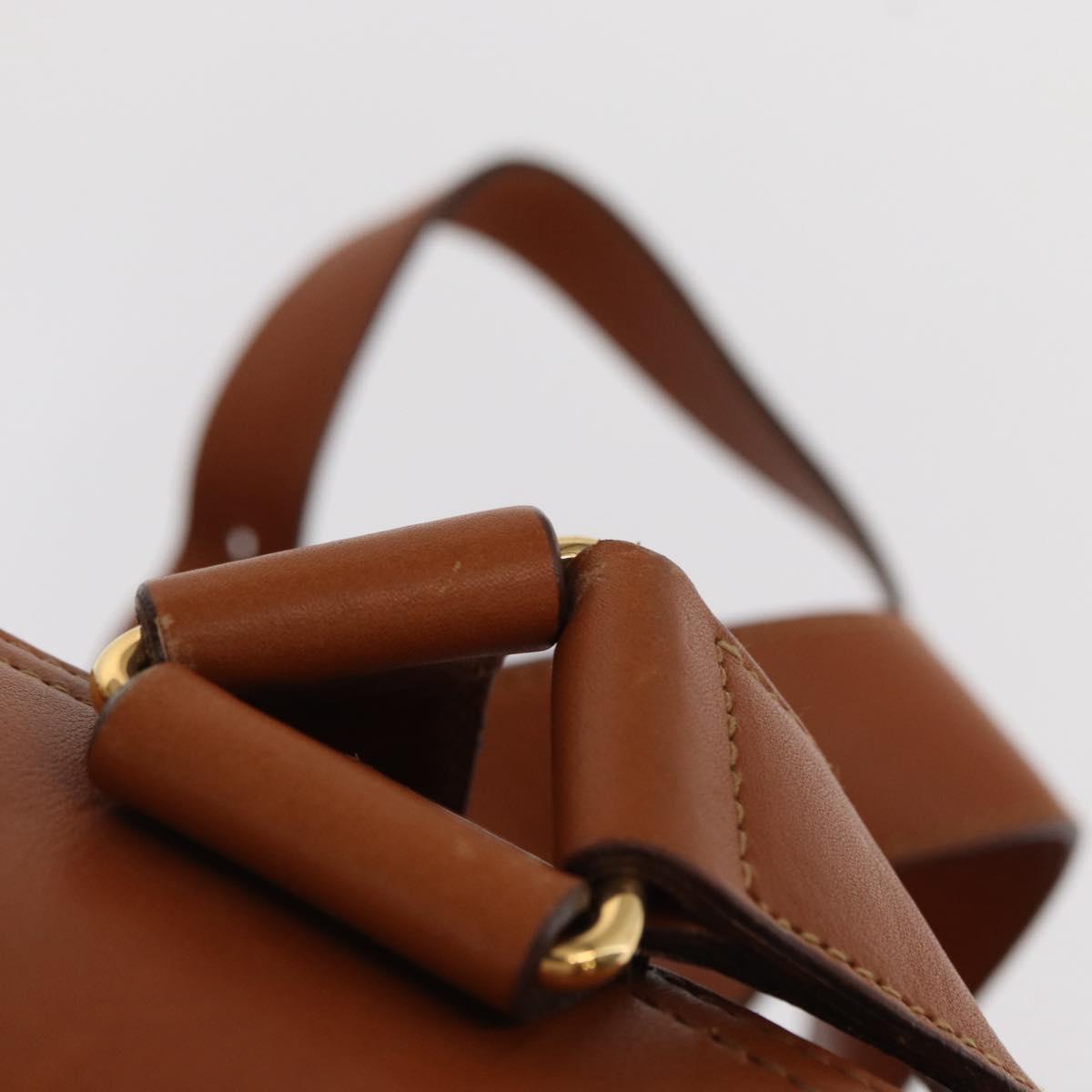 GUCCI Bamboo Backpack Leather Brown Gold 003 2058 0016 Auth 151272