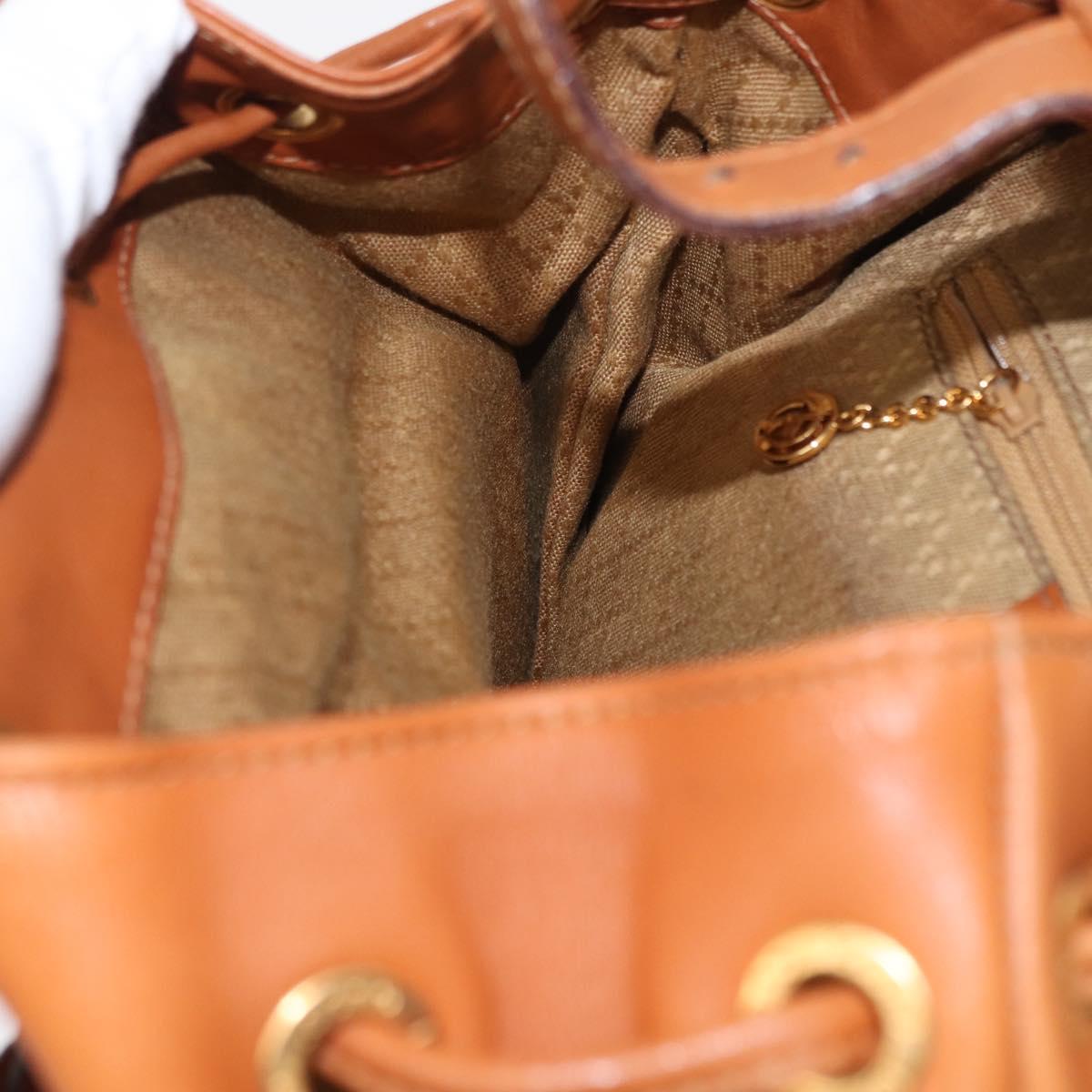 GUCCI Bamboo Backpack Leather Brown Gold 003 2058 0016 Auth 151272