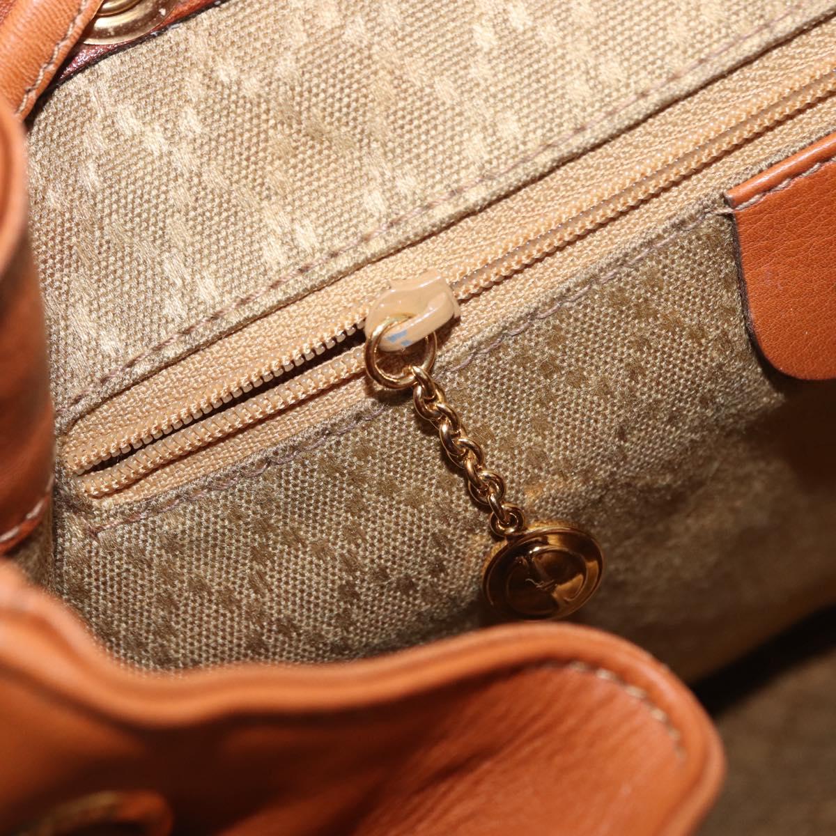 GUCCI Bamboo Backpack Leather Brown Gold 003 2058 0016 Auth 151272