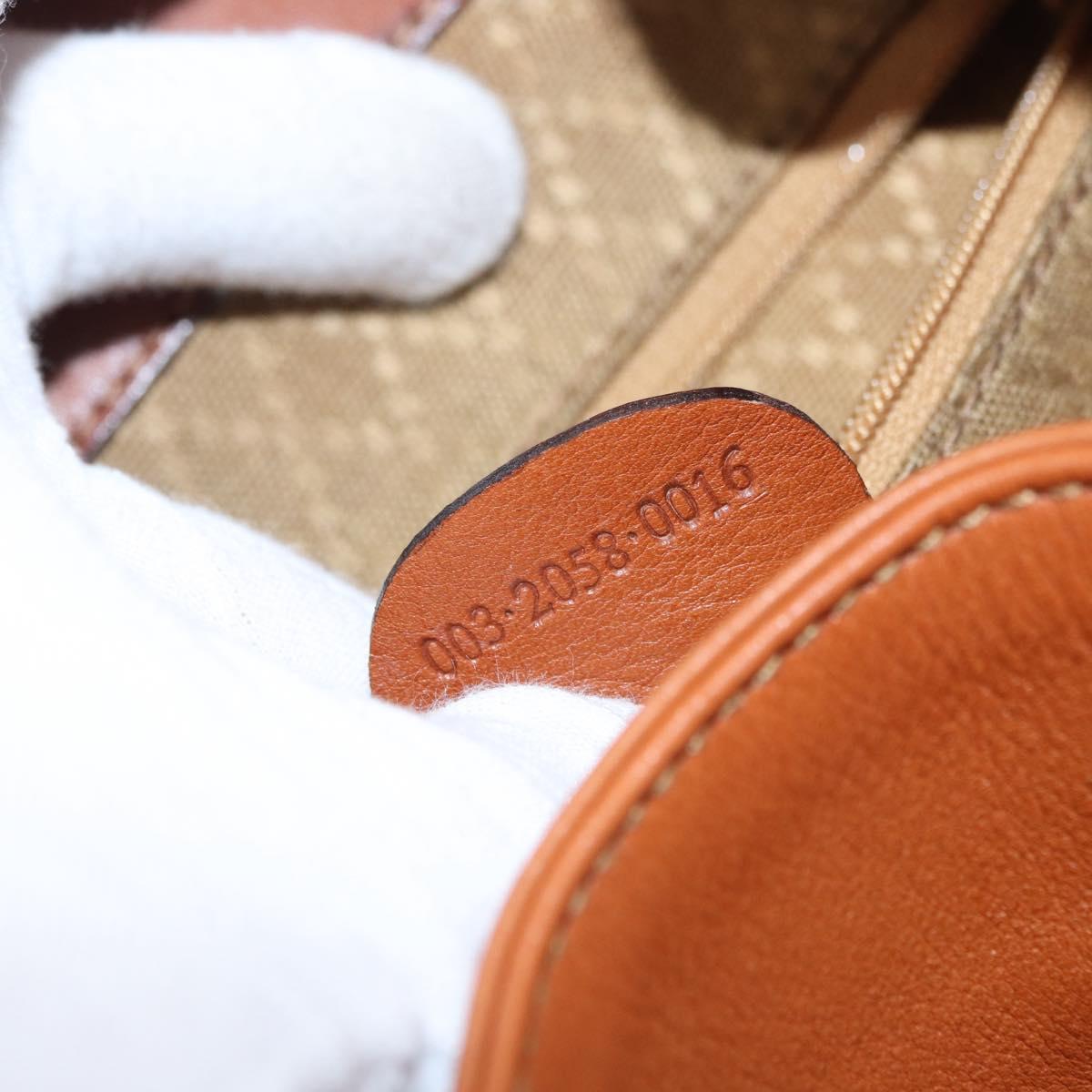 GUCCI Bamboo Backpack Leather Brown Gold 003 2058 0016 Auth 151272