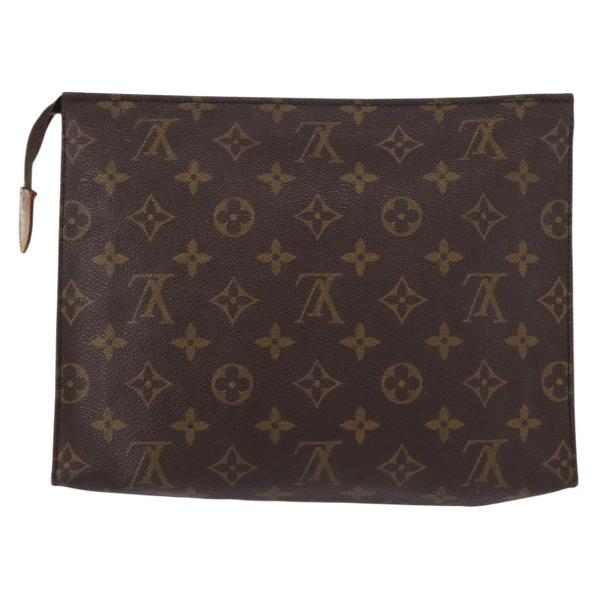 LOUIS VUITTON Monogram Poche Toilette 26 Pouch M47542 LV Auth 151283