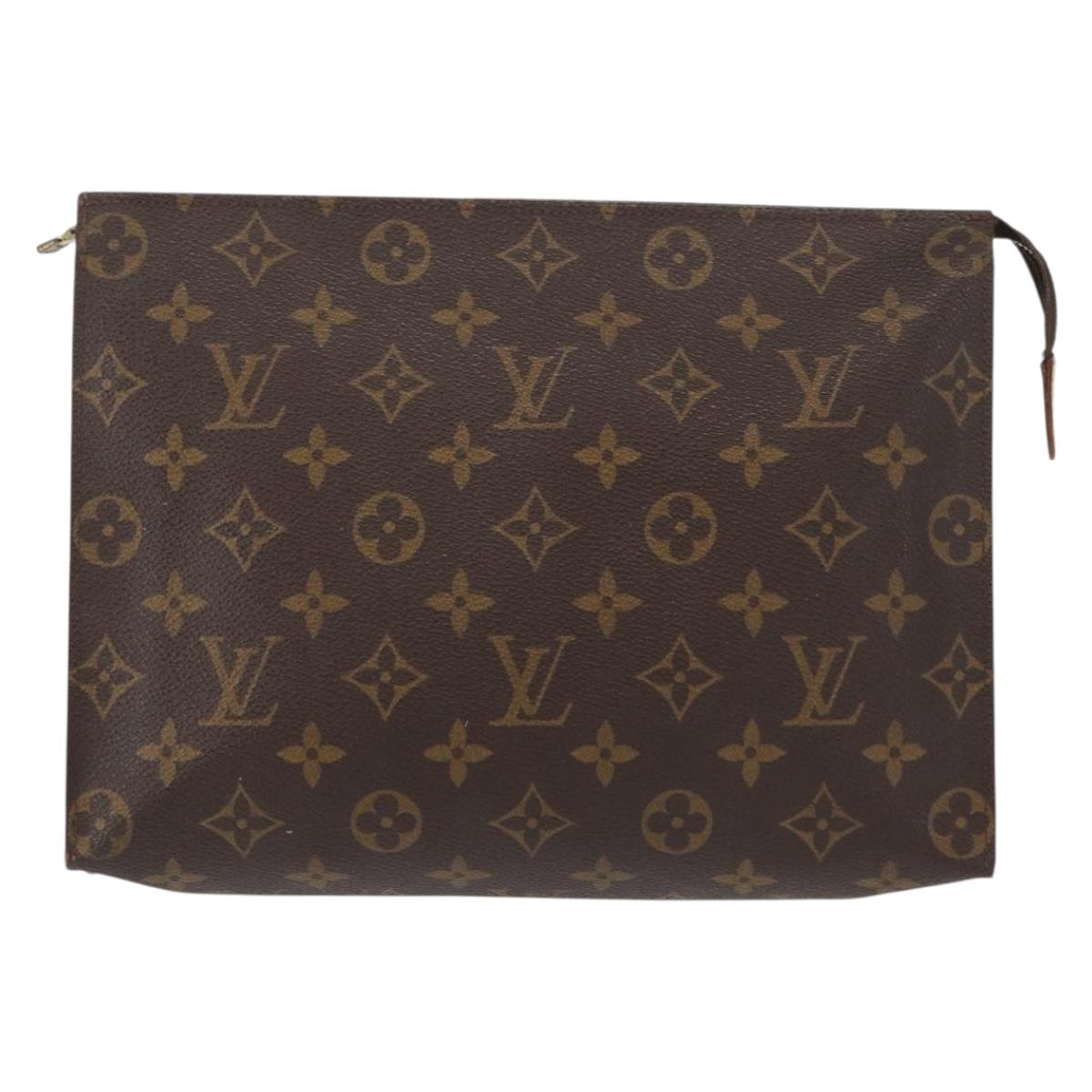 LOUIS VUITTON Monogram Poche Toilette 26 Pouch M47542 LV Auth 151287