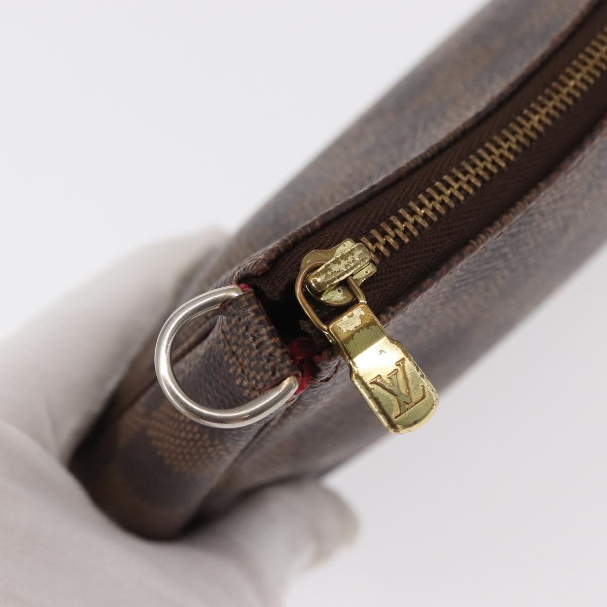 LOUIS VUITTON Damier Ebene Pochette Accessoires Pouch N41206 LV Auth 151288