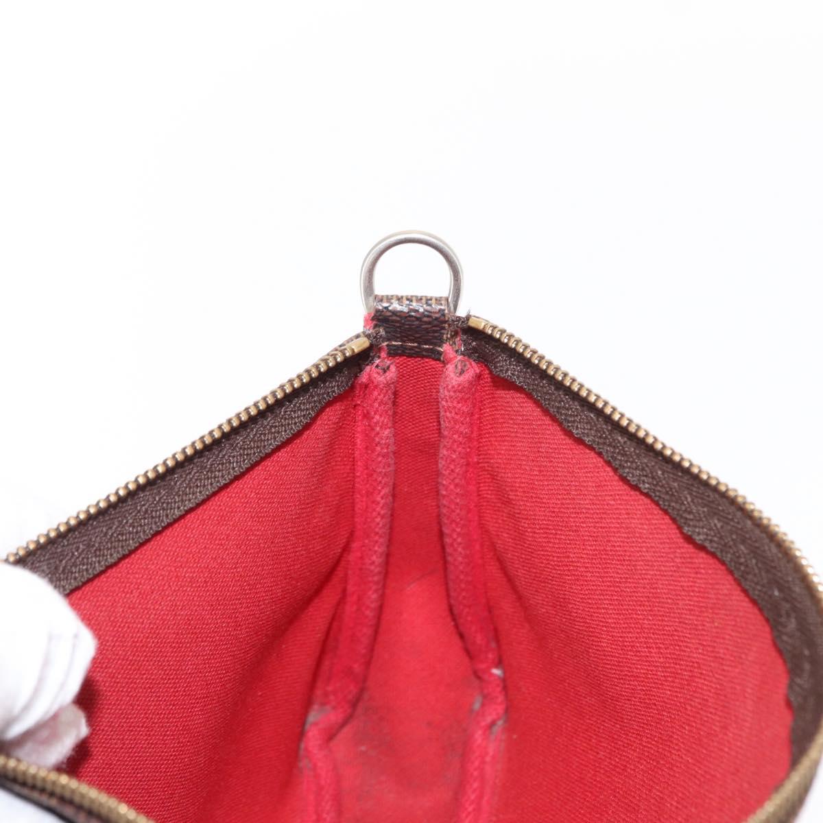 LOUIS VUITTON Damier Ebene Pochette Accessoires Pouch N41206 LV Auth 151288