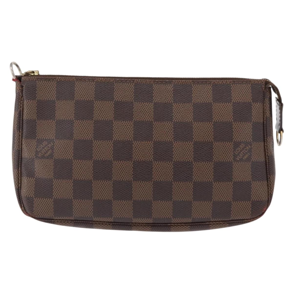 LOUIS VUITTON Damier Ebene Pochette Accessoires Pouch N41206 LV Auth 151288
