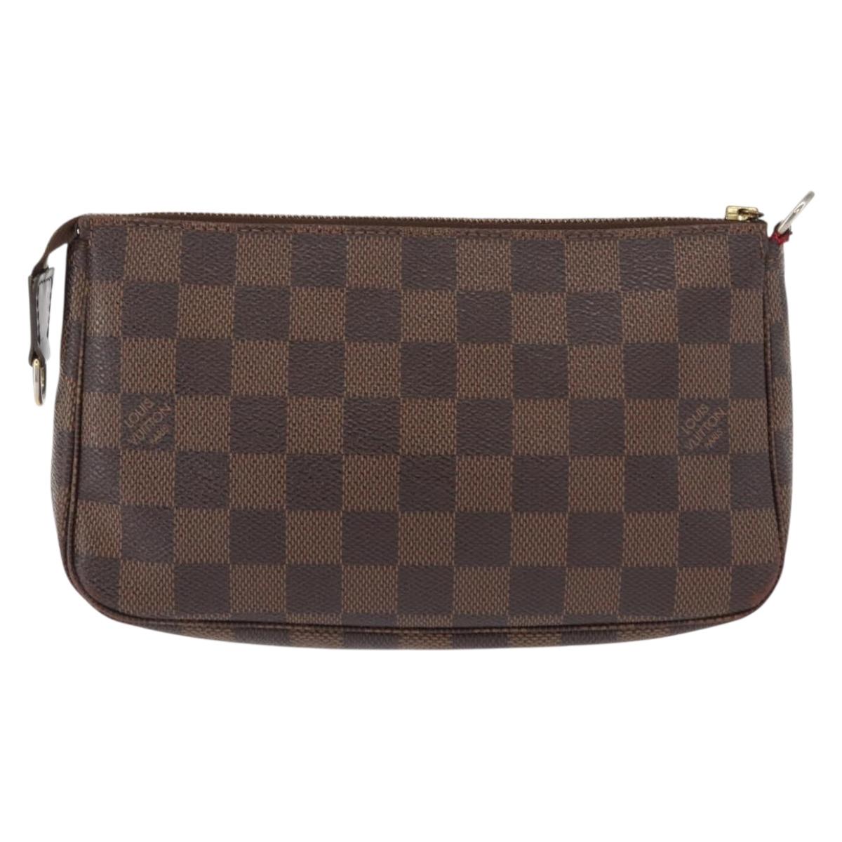 LOUIS VUITTON Damier Ebene Pochette Accessoires Pouch N41206 LV Auth 151288