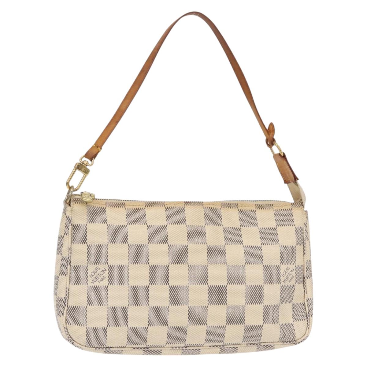 LOUIS VUITTON Damier Azur Pochette Accessoires Pouch N51986 LV Auth 151289